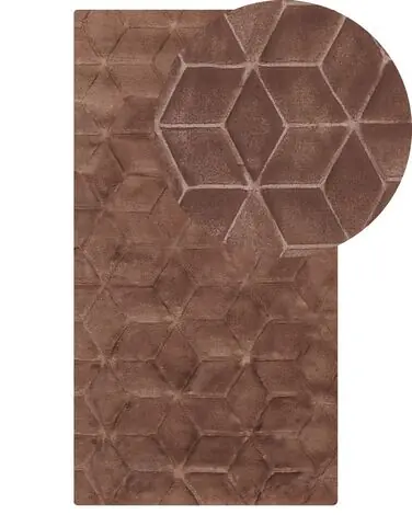Alfombra de pelo sintético THATTA Marrón 80 x 150 cm - Accesorios decorativos
