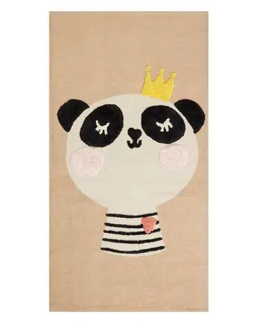Alfombra infantil BUNAN Beige 80 x 150 cm Algodón - Accesorios decorativos