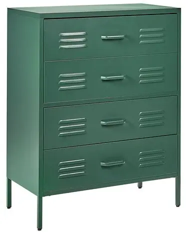 Chest of Drawers ENAGO Metal Dark Green - Home Office