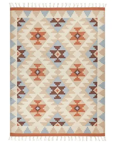 Alfombra DILIJAN Multicolor 160 x 230 cm Algodón Kilim - Accesorios decorativos