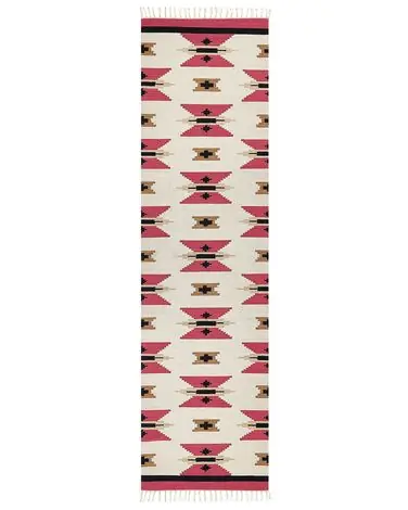 Alfombra GARNI Multicolor 80 x 300 cm Algodón Kilim - Accesorios decorativos