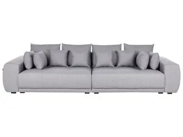 Sofa 4 Seater TORPO Fabric Grey - Living Room