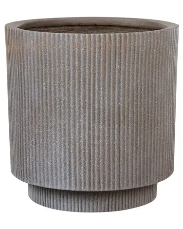 Plant Pot DARIA 37 cm Taupe - Garden & Balcony
