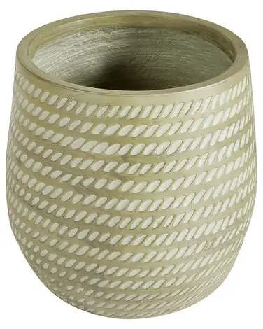 Plant Pot LIVADIA 27 cm Olive Green - Garden & Balcony
