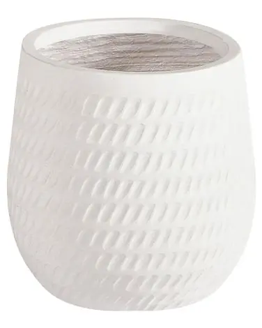 Plant Pot LIVADIA 20 cm Off-White