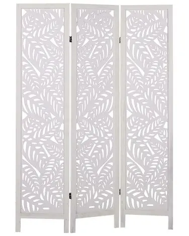 3 Panel Room Divider MELAGO White 122 cm 170 cm - Home Accessories