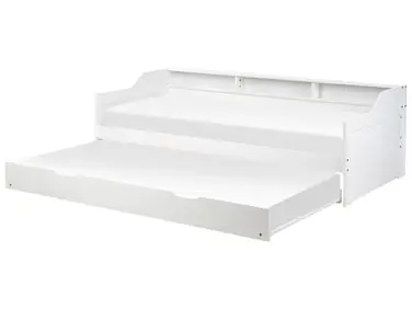 Trundle Bed Pine Wood EDERN 90 x 200 cm (EU Single) White - Bedroom