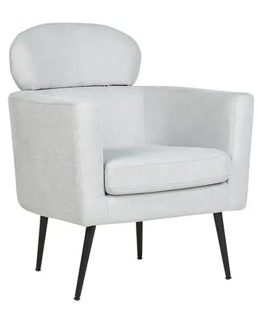 Armchair SOBY Fabric Light Grey - Living Room