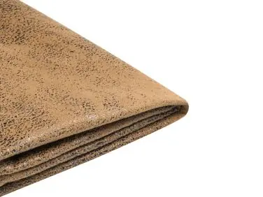 Funda para cama Piel sintética FITOU 140 x 200 cm Marrón - Dormitorio