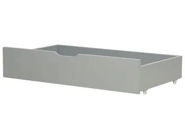 Set of 2 Bed Storage Drawers Pine Wood RUMILLY Grey - Bedroom