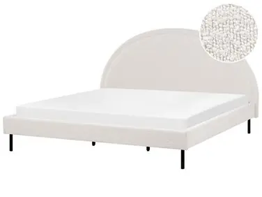 Bed Boucle MARGUT 180 x 200 cm (EU Super King) White - Bedroom