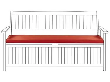 Bench Seat Pad Cushion SOVANA Dark Red - Home Accessories