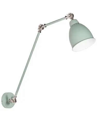 Wall Lamp MISSISSIPPI Light Green Metal Adjustable - Home Accessories