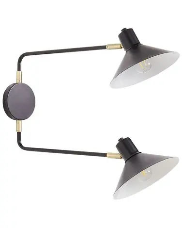Wall Lamp KADASSA Black Metal Adjustable - Home Accessories