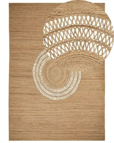 Alfombra BOGAZOREN Beige 160 x 230 cm Yute - Accesorios decorativos