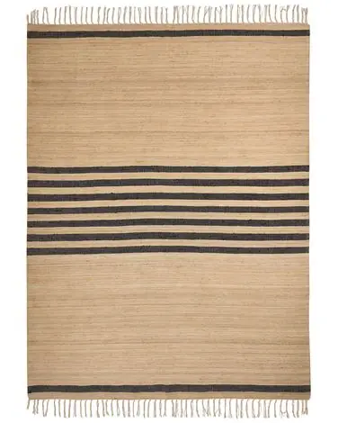 Alfombra ERICEK Beige 160 x 230 cm Yute - Accesorios decorativos