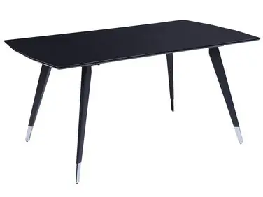 Mesa de comedor MOSSLE Negro 160 cm 90 cm