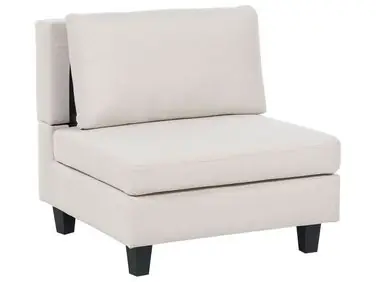 1-Seat Section UNSTAD Light Beige Fabric