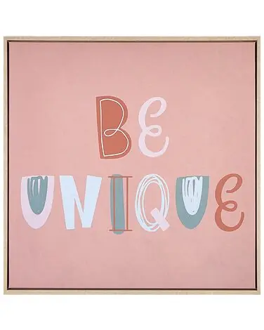 Canvas TAURISANO Kids Motif 63 x 63 cm Pink - Home Accessories
