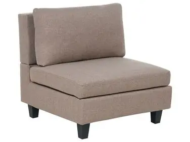 1-Seat Section UNSTAD Brown Fabric