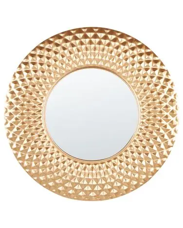 Wall Mirror COMBE 60 cm 60 cm Metal Gold - Home Accessories