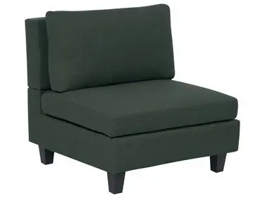 1-Seat Section UNSTAD Dark Green Fabric