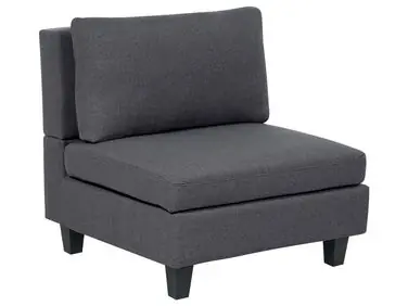 1-Seat Section UNSTAD Dark Grey Fabric