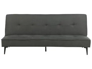 Sofa Bed 3 Seater ESSVIK Fabric Dark Grey - Living Room