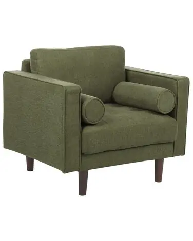 Armchair NURMO Fabric Dark Green - Living Room