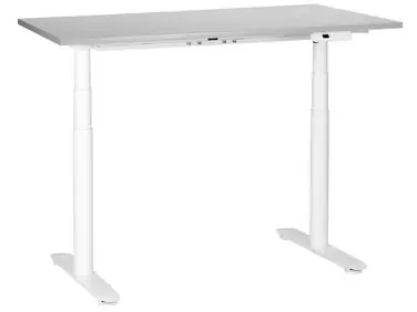 Electric Adjustable Standing Desk DESTINAS Grey/ White 120 cm 72 cm - Home Office