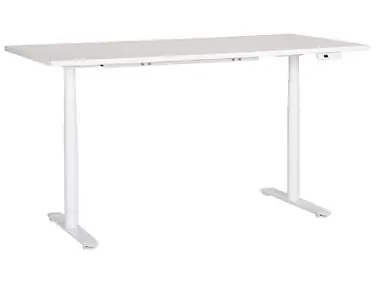 Electric Adjustable Standing Desk DESTINAS White 180 cm 80 cm - Home Office