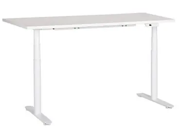 Electric Adjustable Standing Desk DESTINAS White 160 cm 72 cm - Home Office