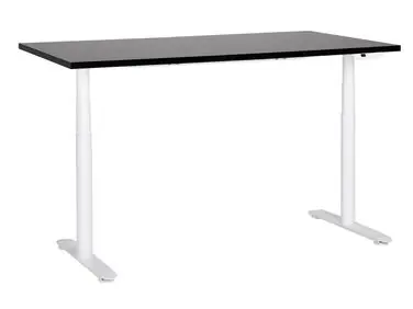 Escritorio de altura regulable eléctrico DESTINAS Negro/Blanco 160 cm 72 cm - Oficina