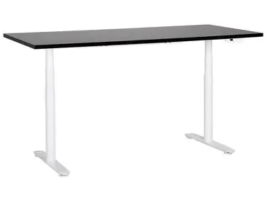 Electric Adjustable Standing Desk DESTINAS Black/ White 180 cm 80 cm - Home Office