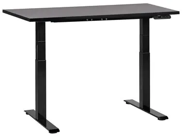 Escritorio de altura regulable eléctrico DESTINES Negro 120 cm 72 cm - Oficina