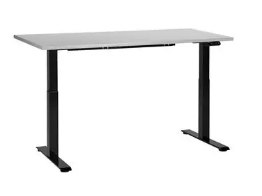 Electric Adjustable Standing Desk DESTINES Grey/ Black 160 cm 72 cm - Home Office