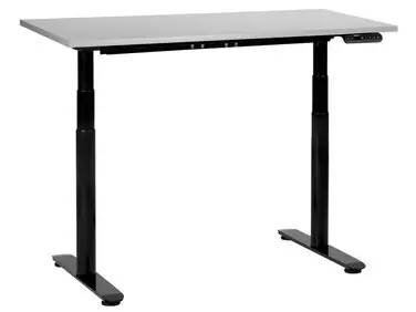 Electric Adjustable Standing Desk DESTINAS Grey/ Black 120 cm 72 cm - Home Office
