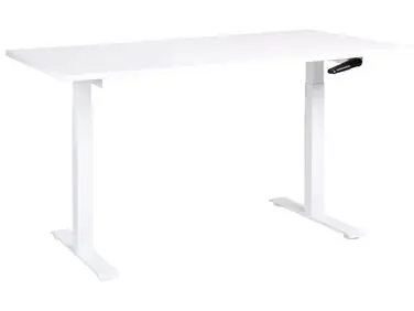 Manual Adjustable Standing Desk DESTINES White 160 cm 72 cm - Home Office