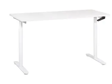 Escritorio de altura regulable manual DESTINAS Blanco 160 cm 72 cm - Oficina
