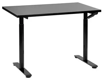 Escritorio de altura regulable manual DESTINAS Negro 120 cm 72 cm - Oficina