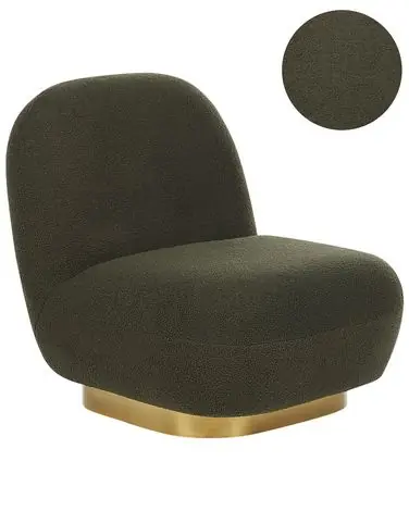 Armchair LOVIISA Boucle Dark Green - Living Room