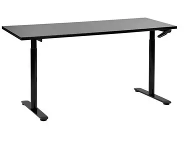 Escritorio de altura regulable manual DESTINAS Negro 160 cm 72 cm - Oficina