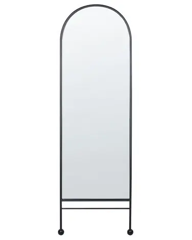 Wall Mirror JARNAGES 45 cm 145 cm Metal Black - Home Accessories