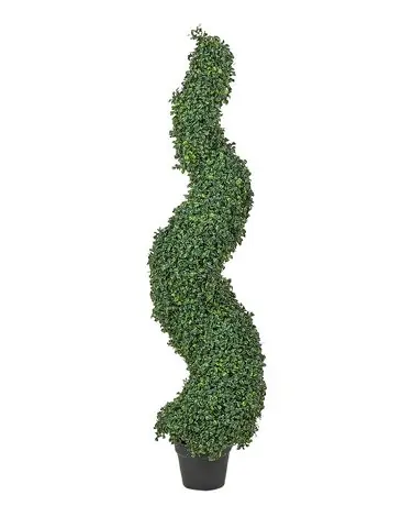Planta artificial BOXWOOD SPIRAL TREE 120 cm Verde - Accesorios decorativos