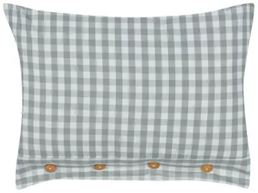 Throw Cushion TALYA 40 x 60 cm Mint Green Checked - Home Accessories