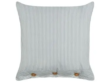 Throw Cushion SEBRINE 45 x 45 cm Mint Green Striped - Home Accessories