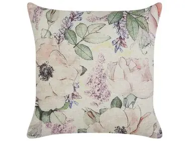 Throw Cushion ZAHRIYE 45 x 45 cm Violet Floral Pattern - Home Accessories
