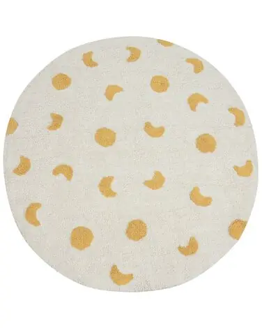 Alfombra infantil LOTI Beige ø 140 cm Algodón - Accesorios decorativos
