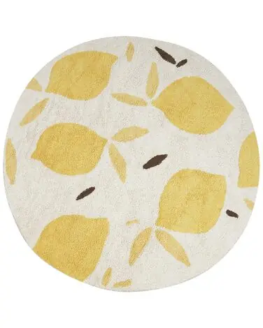 Alfombra infantil MAWAND Beige ø 140 cm Algodón - Accesorios decorativos