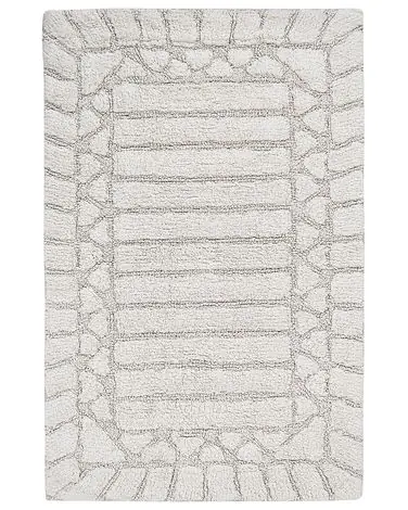 Bath Mat TEKKE Light Beige 60 x 90 cm Cotton - Home Accessories